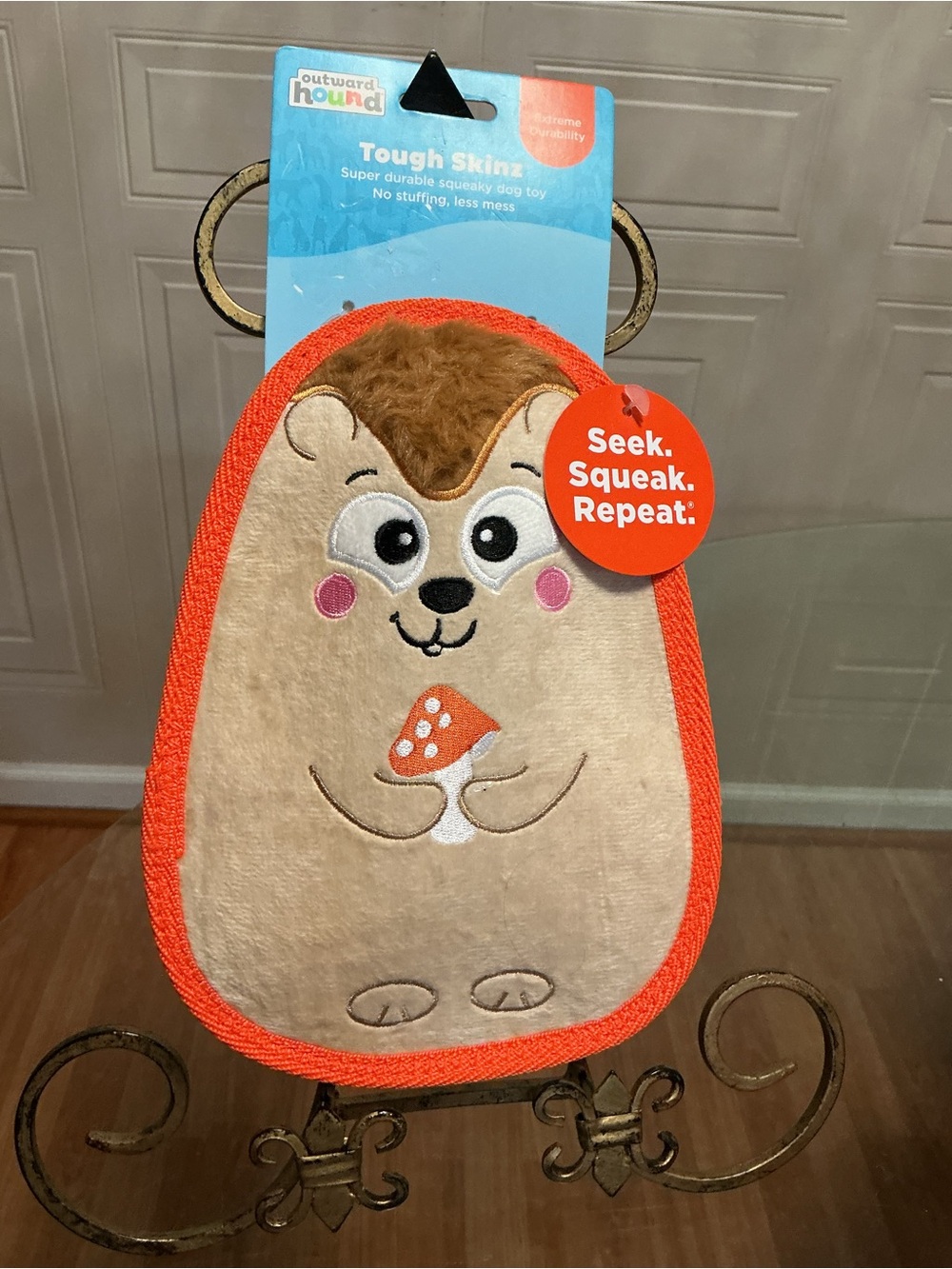 The Brand New Snug Arooz Doggie Diesel 8" chew toy is a plush toy designed for d